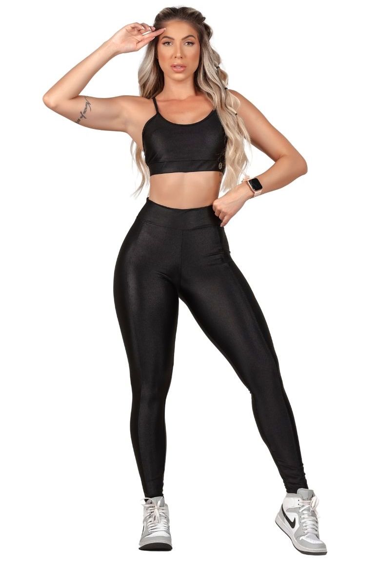 Garotafit - Calça Legging Etiópia Preto - FUS453AG