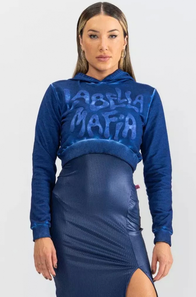 Labellamafia - Labellamafia Blue Precious Blouse Shirt - 29300