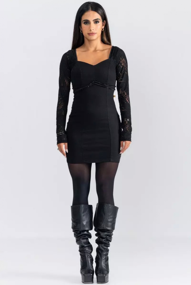 Labellamafia - Hero Jeans Dress Black Labellamafia - 28729