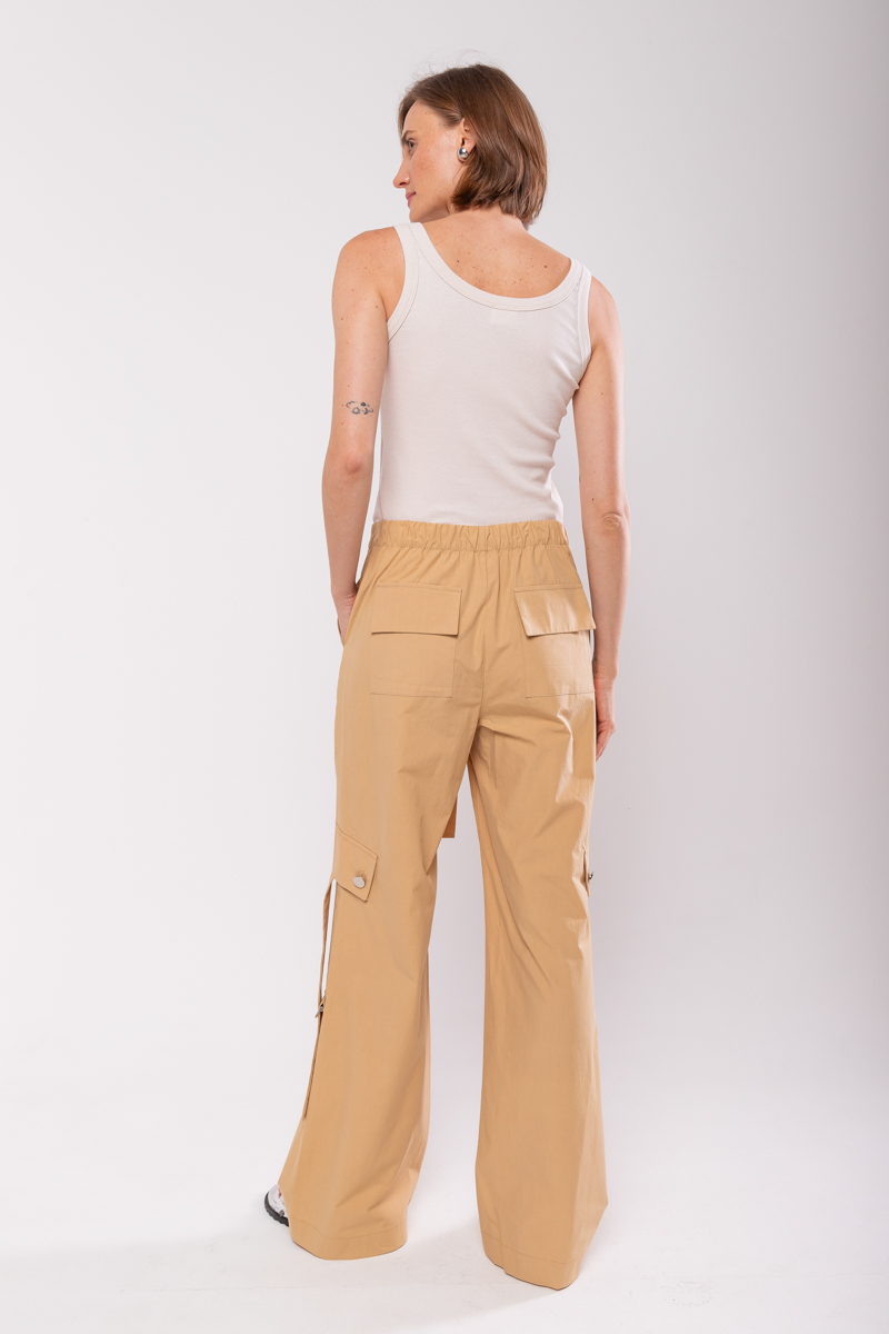 Hidrogênio - MURIEL CARGO WHEAT PARACHUTES PANTS - 19765343