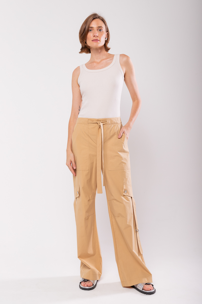 Hidrogênio - MURIEL CARGO WHEAT PARACHUTES PANTS - 19765343