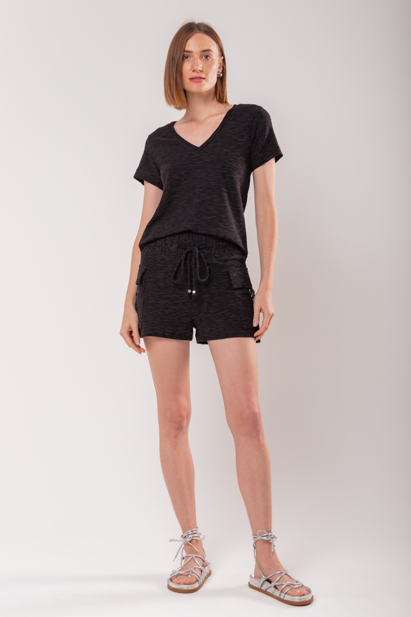 Hidrogênio - SHORTS WITH UTILITY POCKETS BLACK - 19845001