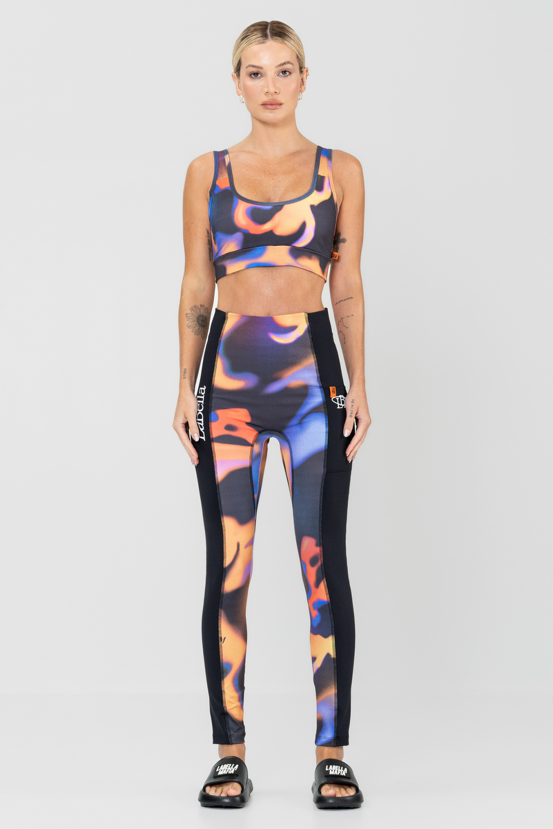 Labellamafia - Conjunto Top e Legging Beachsport Estampado Labellamafia - 30681