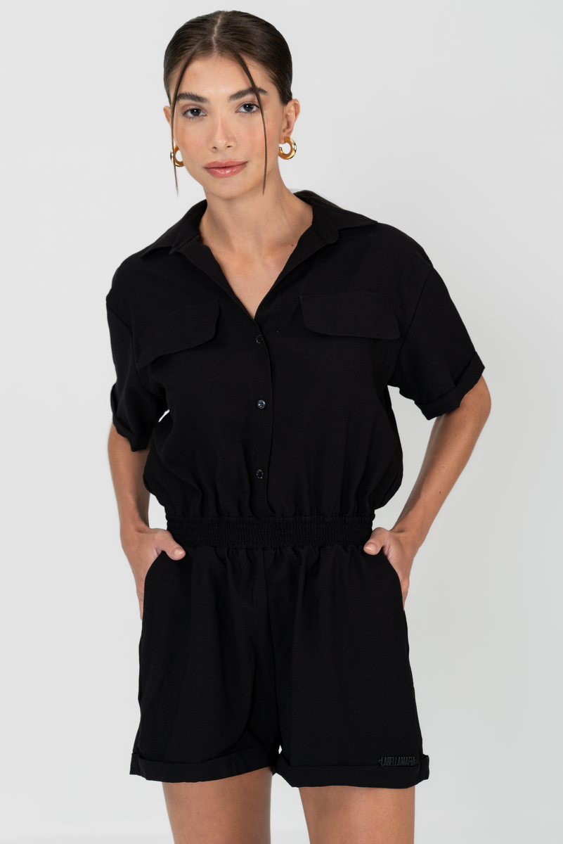 Labellamafia - Romper Elementary Black Labellamafia - 30756