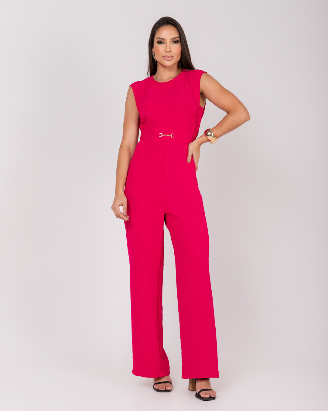 Miss Misses - Jumpsuit Miss Misses Buckle With Zipper Pink - 54033PINK