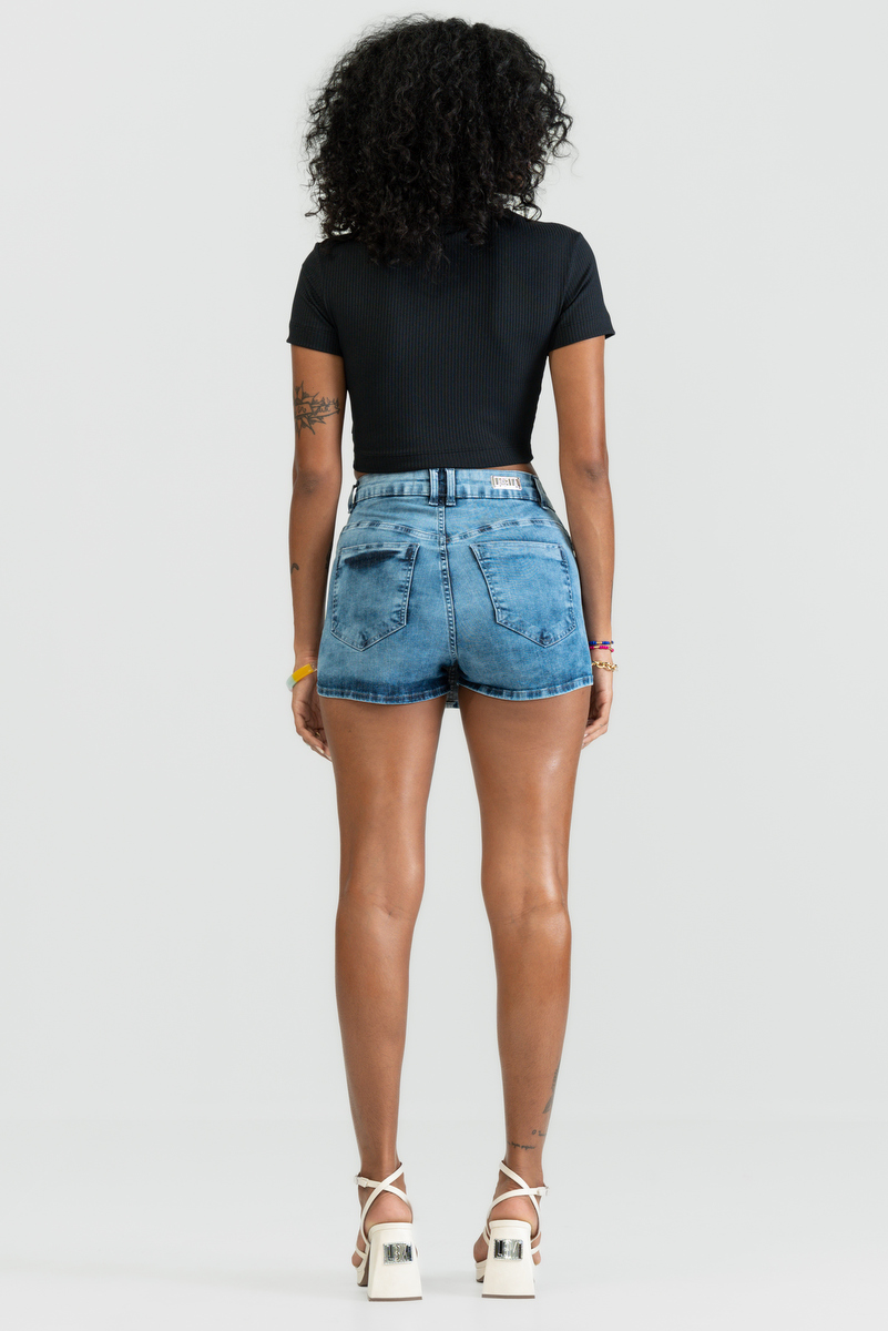 Labellamafia - Shorts Saia Jeans Azul Labellamafia - 30133