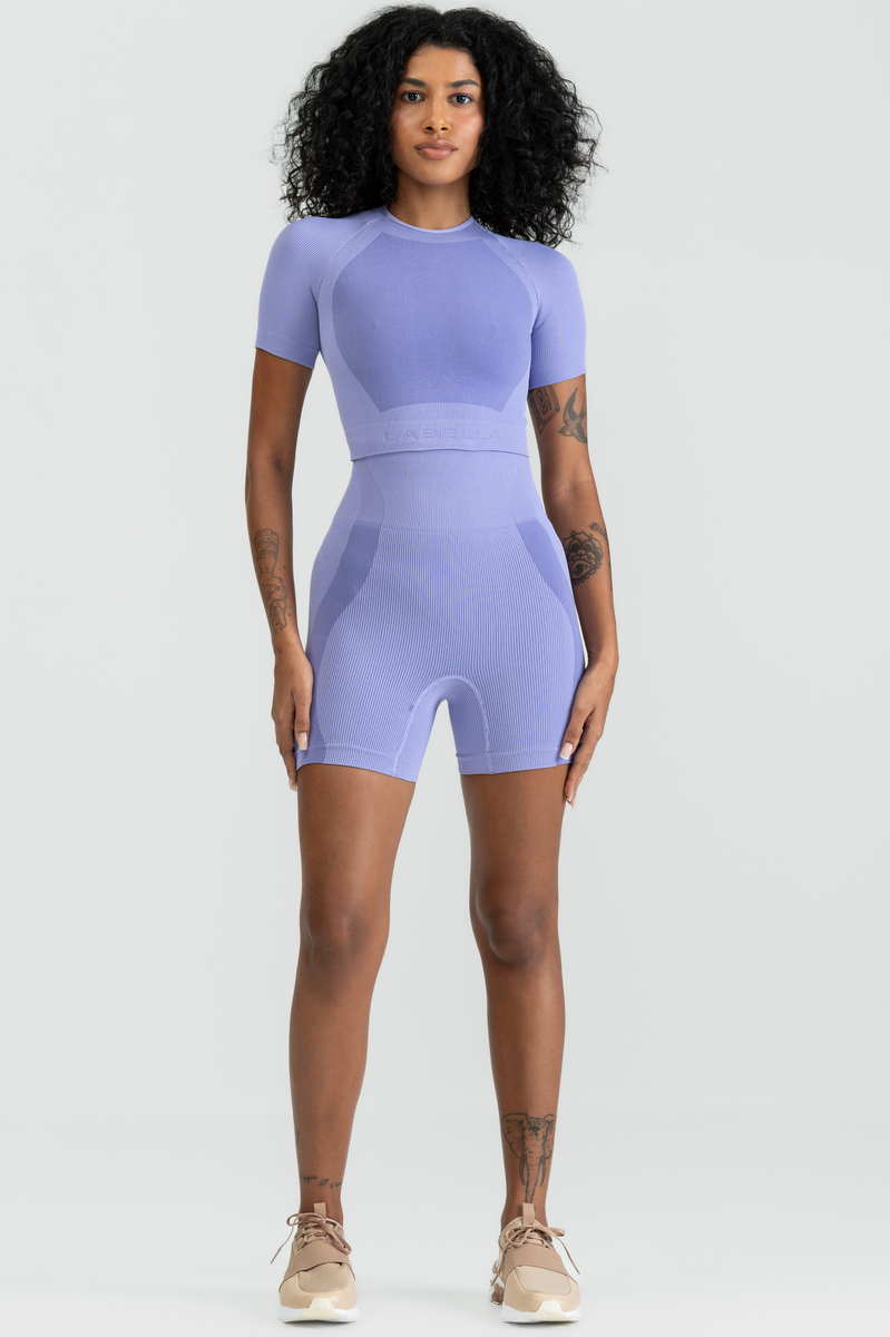 Labellamafia - Labellamafia Lilac Seamless Shorts - 32526