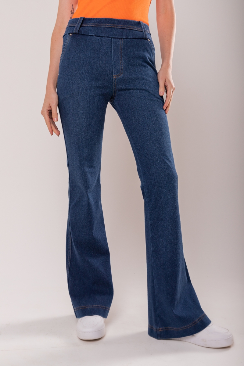 Hidrogênio - FLARE TROUSERS WITH VIVO AND RIVETS MARIZETE - 19463042