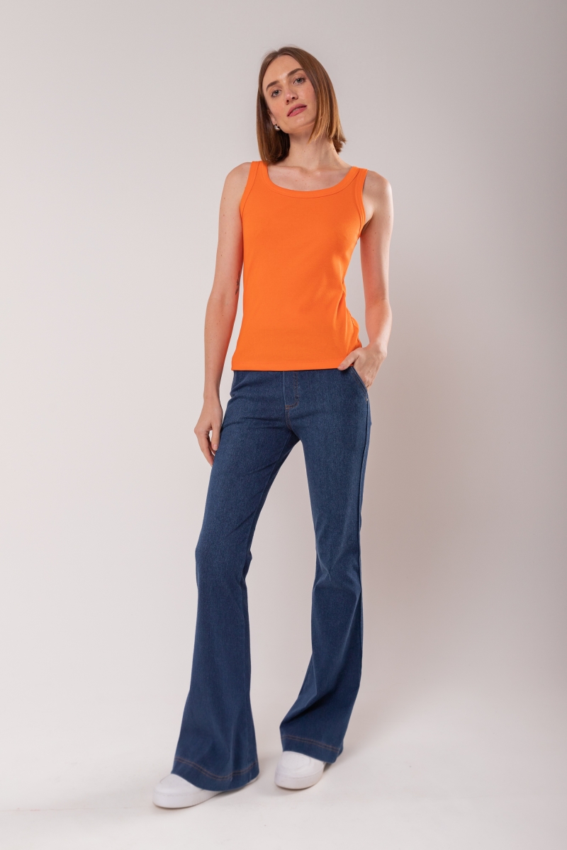 Hidrogênio - FLARE TROUSERS WITH VIVO AND RIVETS MARIZETE - 19463042