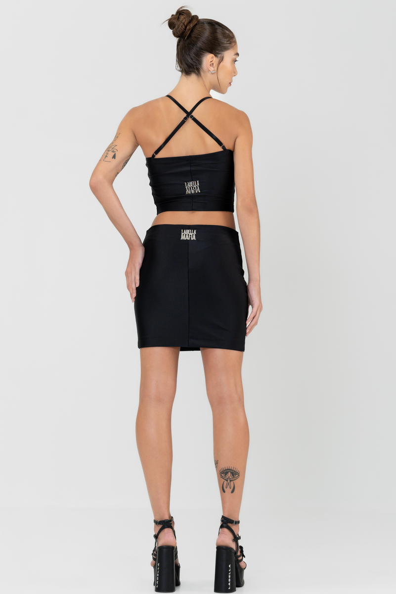 Labellamafia - Set Top and Skirt Involve Black Labellamafia - 29803