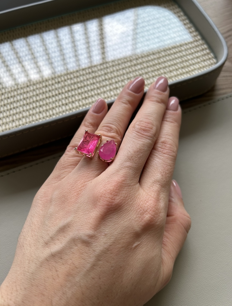 Mikabe - Pink Fusion Party Ring - MK1675