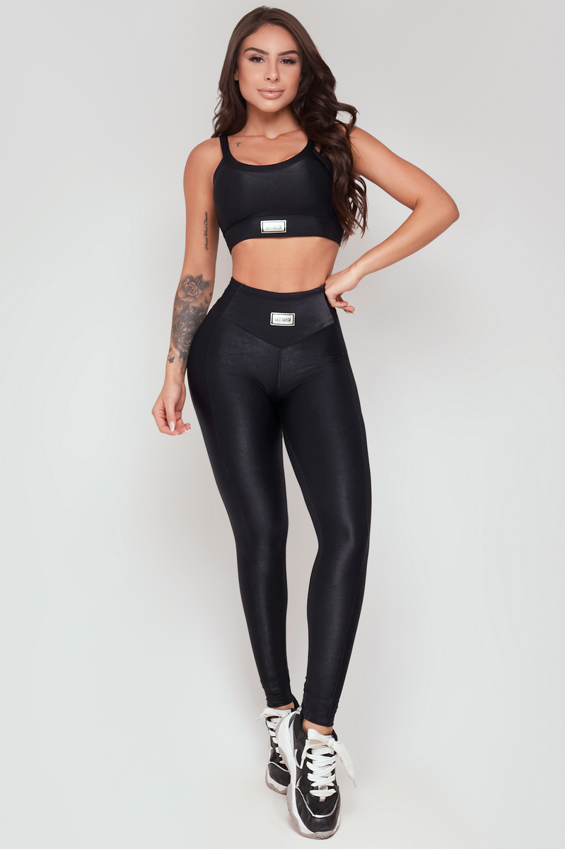 Lets Gym - Legging Bright Preto - 2142APT