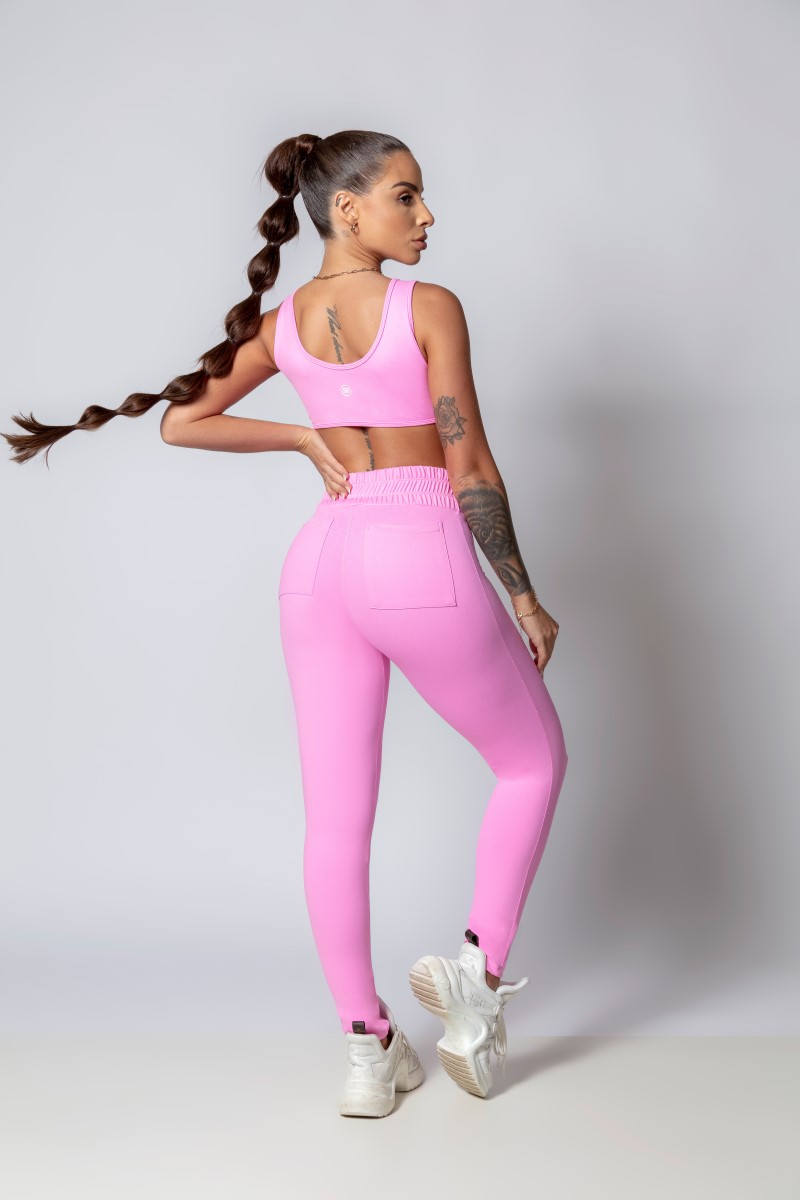 Hipkini - Calça Sporty Style Rosa - 33330269