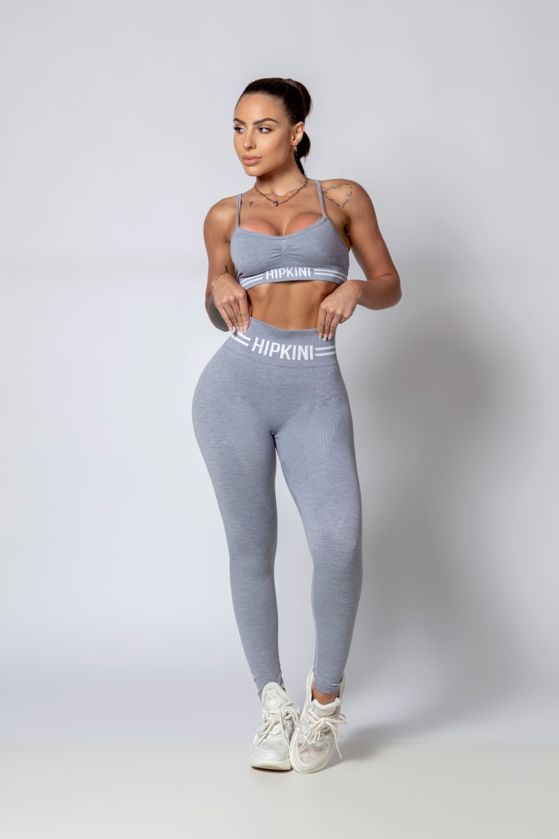 Hipkini - Top Sporty Style Seamless Gray - 33330277