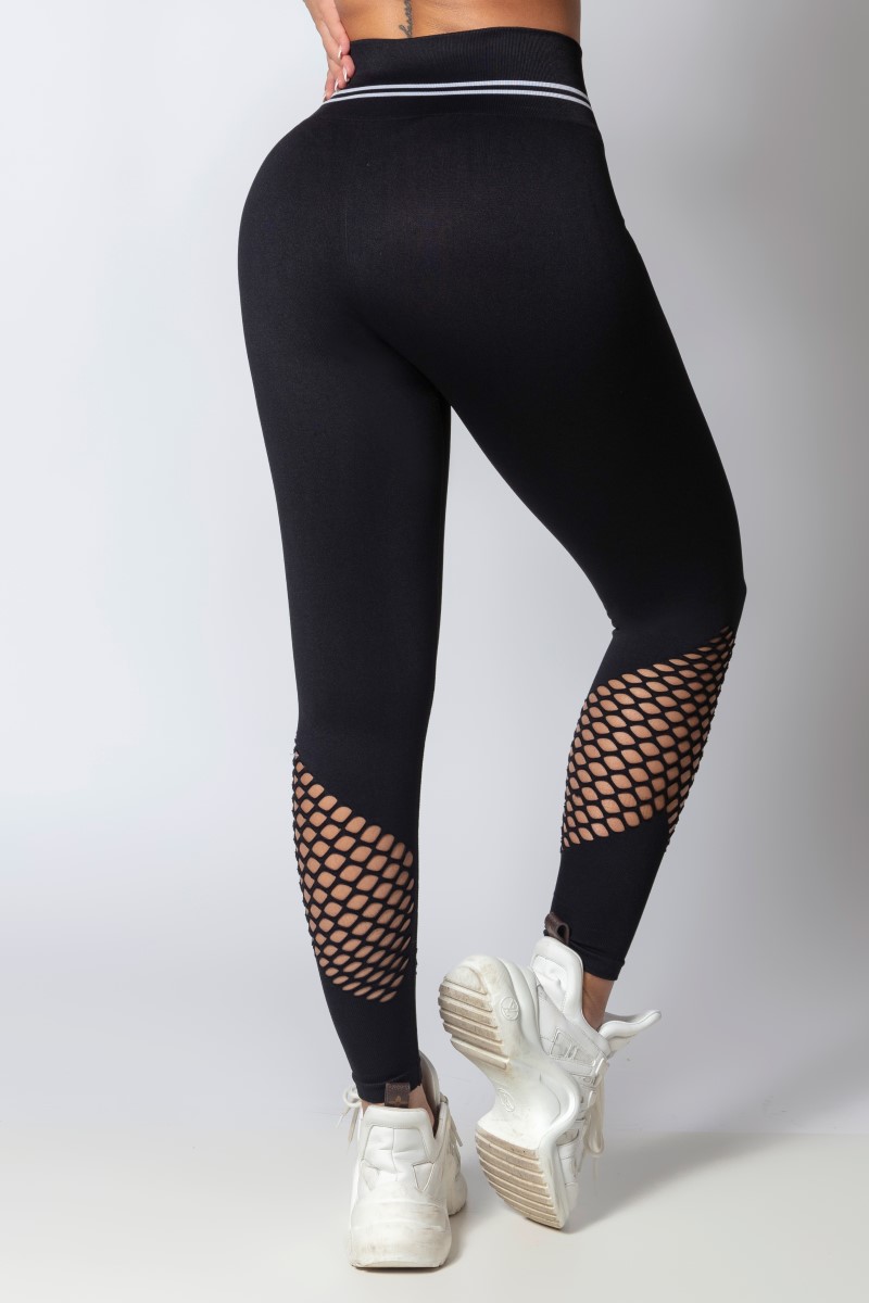 Hipkini - Legging Sporty Style Seamless Preta - 33330283