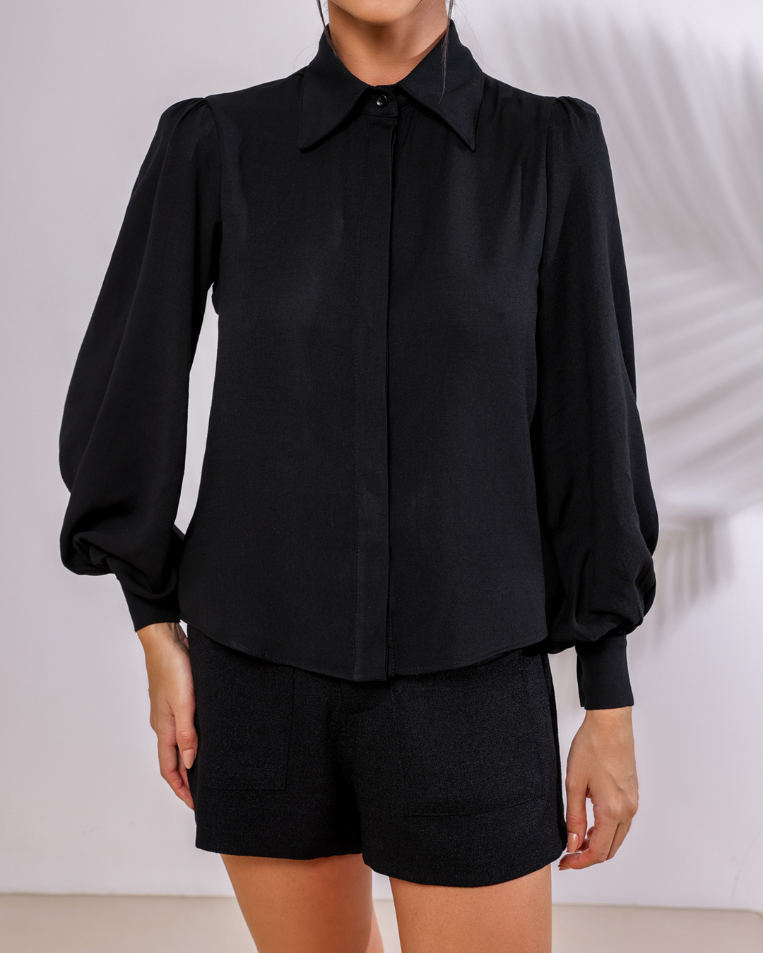 Dot Clothing - Dot Clothing Black Balloon Shirt - 2131PRETO