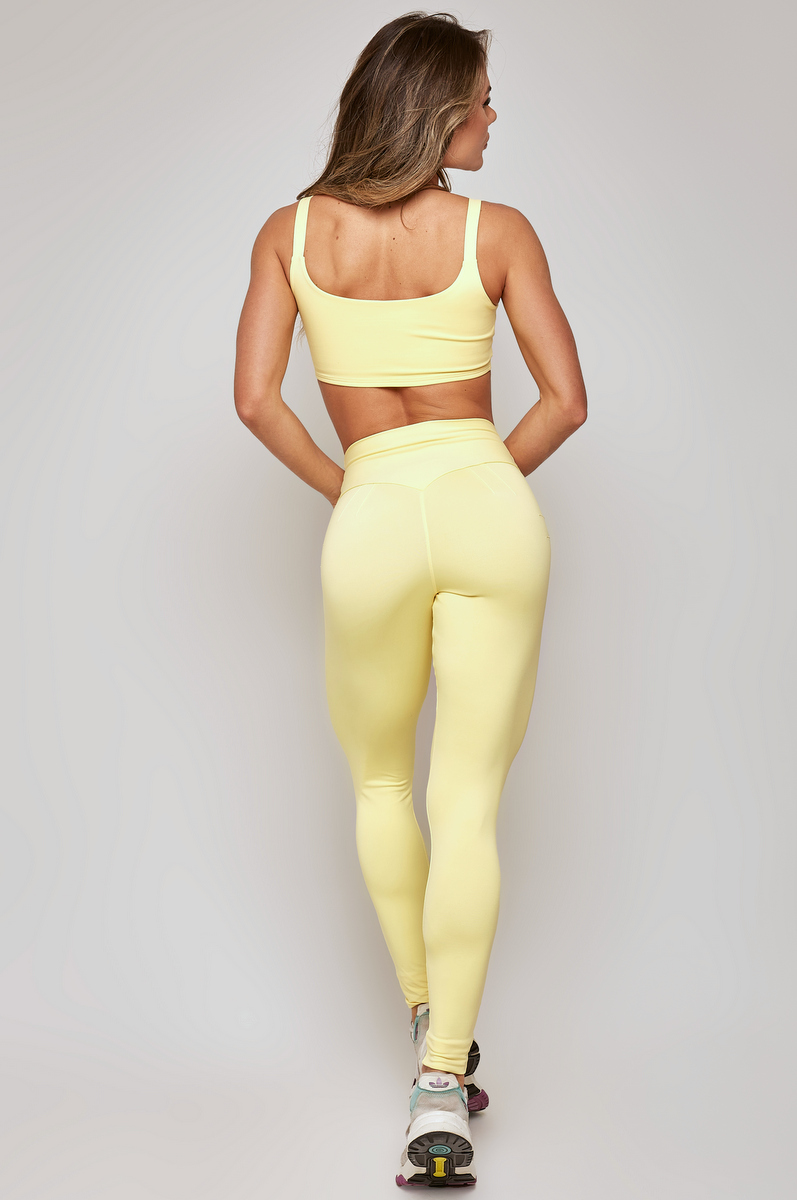 Lets Gym - Legging Basic Colors Yellow - 1713CAM
