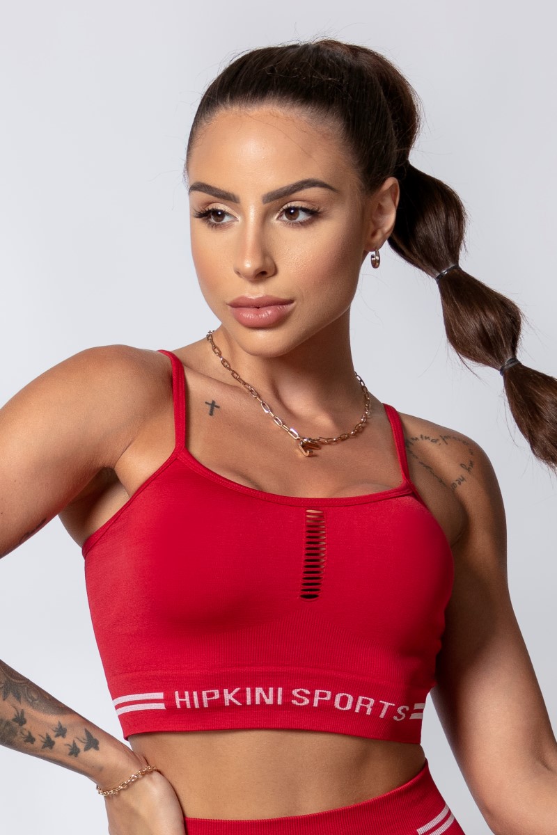 Hipkini - Top Sporty Style Seamless Red - 33330159