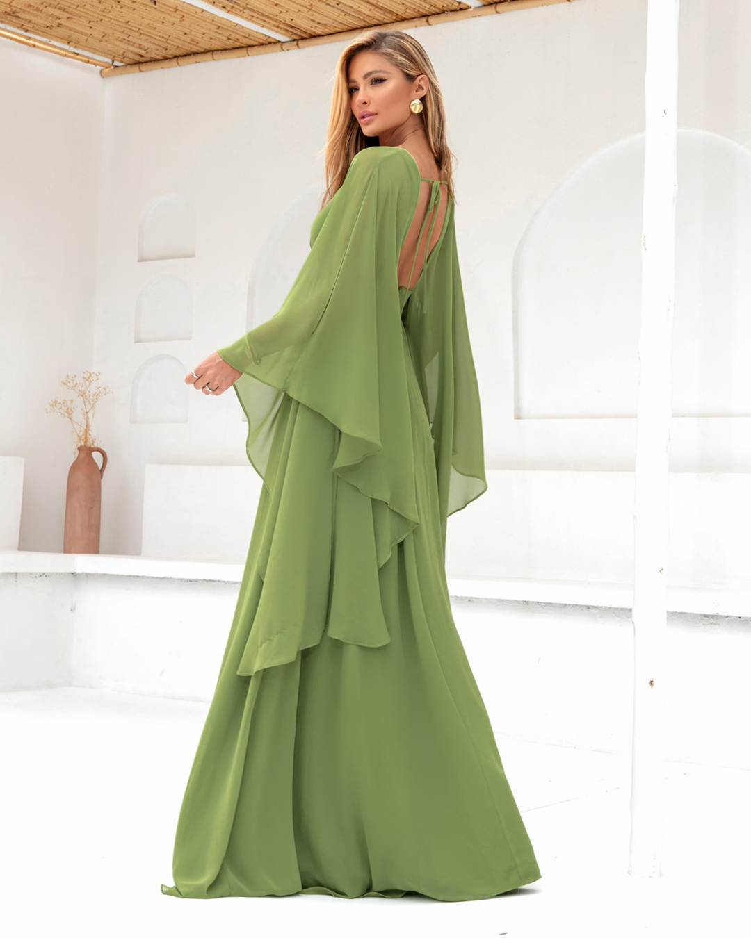 Dot Clothing - Vestido Dot Clothing Longo Verde - 2056VERDE