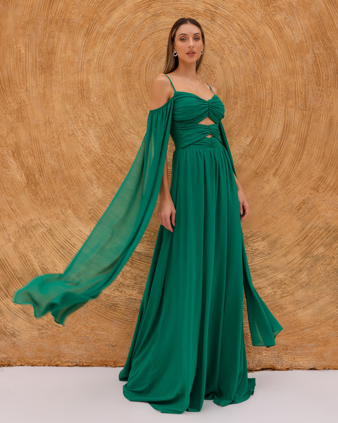 Dot Clothing - Dress Dot Clothing Long Sleeve Green - 2093VERDE