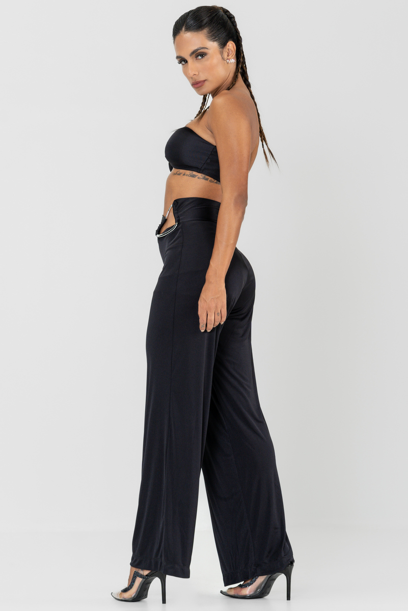 Labellamafia - Labellamafia Black Stimulus Mesh Pants - 30240