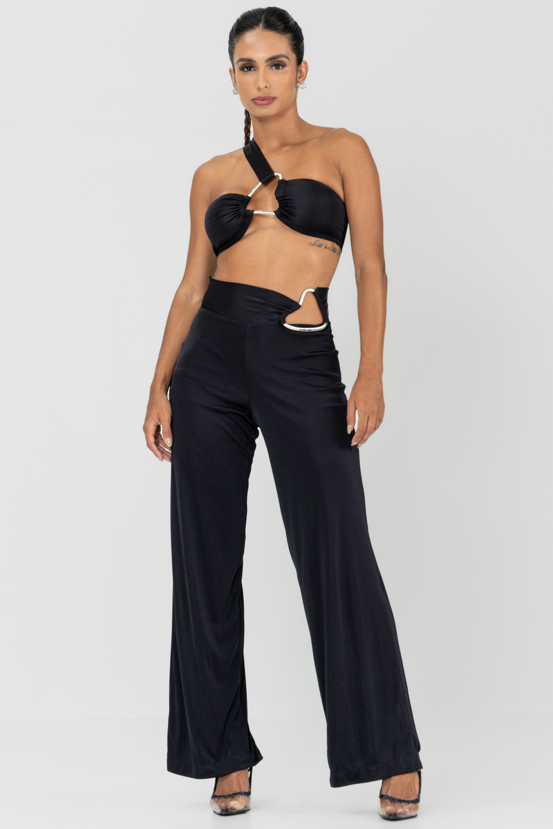 Labellamafia - Labellamafia Black Stimulus Mesh Pants - 30240