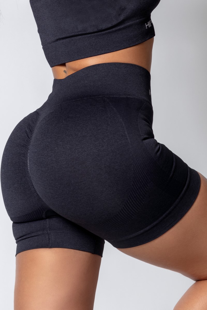 Hipkini - Shorts Sporty Style Seamless Preto - 33330436