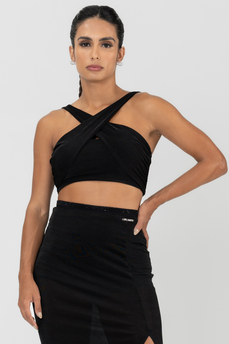 Labellamafia - Cropped Malha Involve Preto Labellamafia - 29789