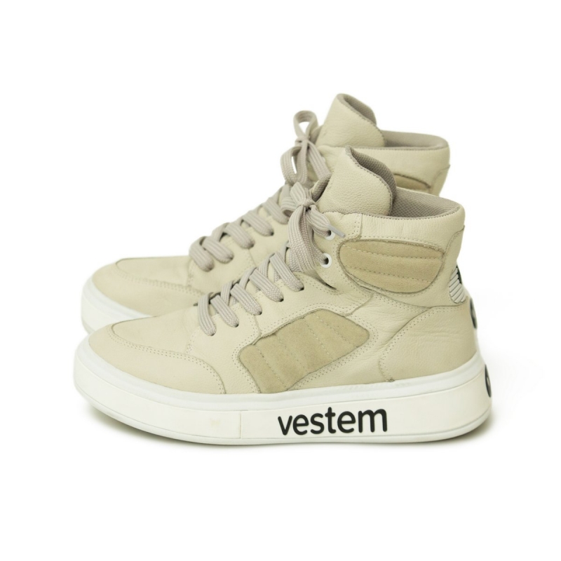 Vestem - Tenis Basquiat Off White e Ecru - TE25.C0140