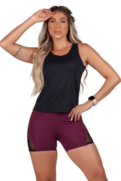 Garotafit - Regata Toquio Preto - BL217A