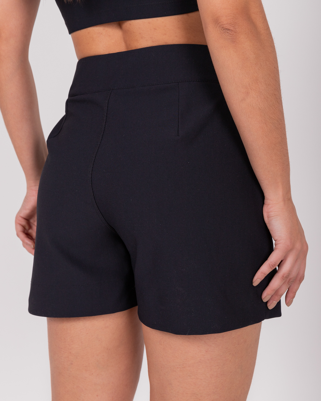 Miss Misses - Short Miss Misses With Pocket and Black Button - 54048PRETO