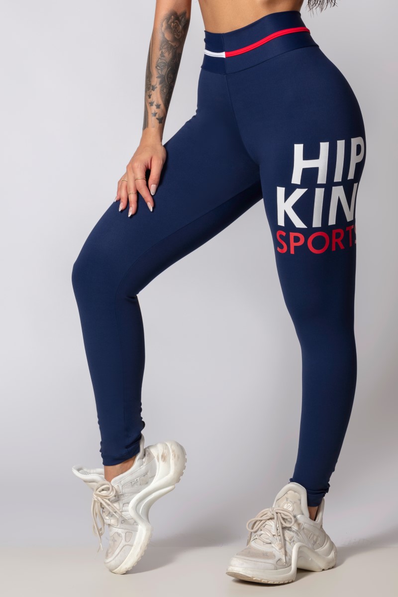 Hipkini - Fresh Navy Blue Legging with Silk - 33330308