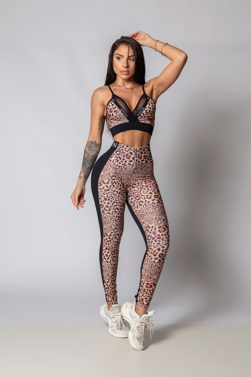 Hipkini - Fresh Black Leggings with Animal Print - 33330311