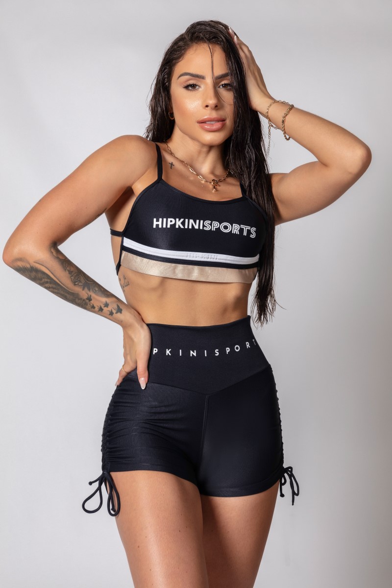 Hipkini - Shorts Fresh Preto com Amarração - 33330294