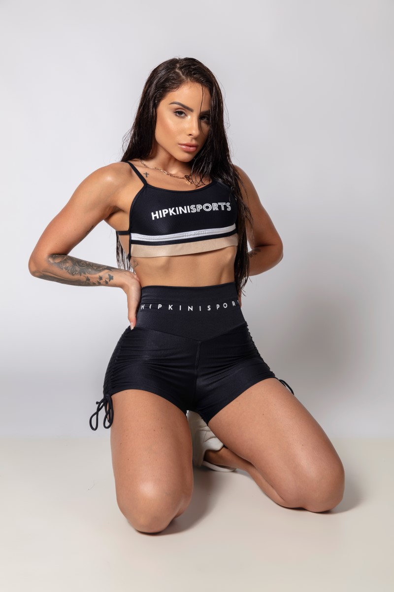 Hipkini - Shorts Fresh Preto com Amarração - 33330294