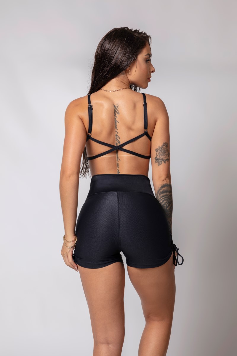 Hipkini - Fresh Black Shorts with Tie - 33330294