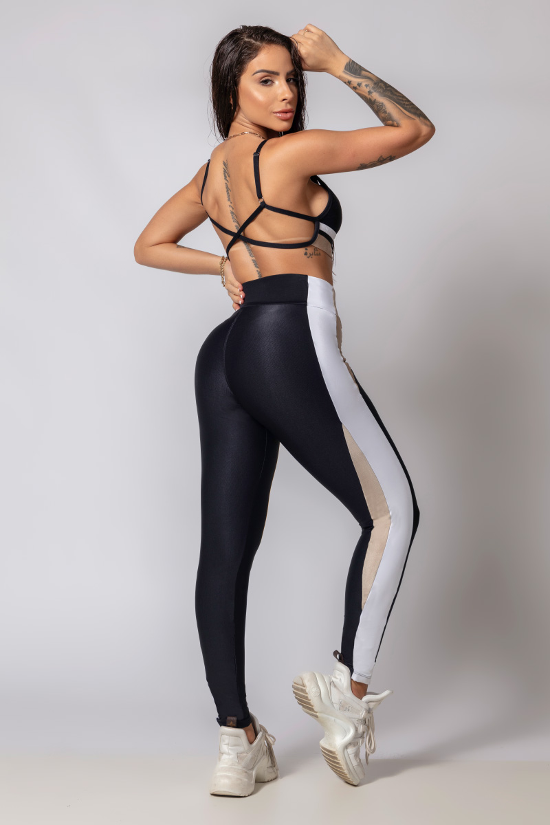 Hipkini - Fresh Black Silk Legging - 33330293