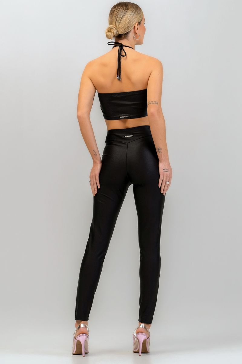 Labellamafia - Labellamafia Black Flow Casual Legging - 32041