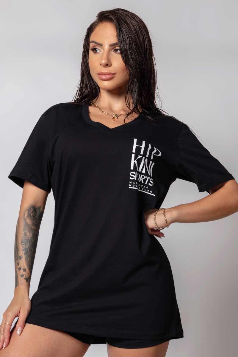 Hipkini - Camisetão Fresh Preto - 33330298