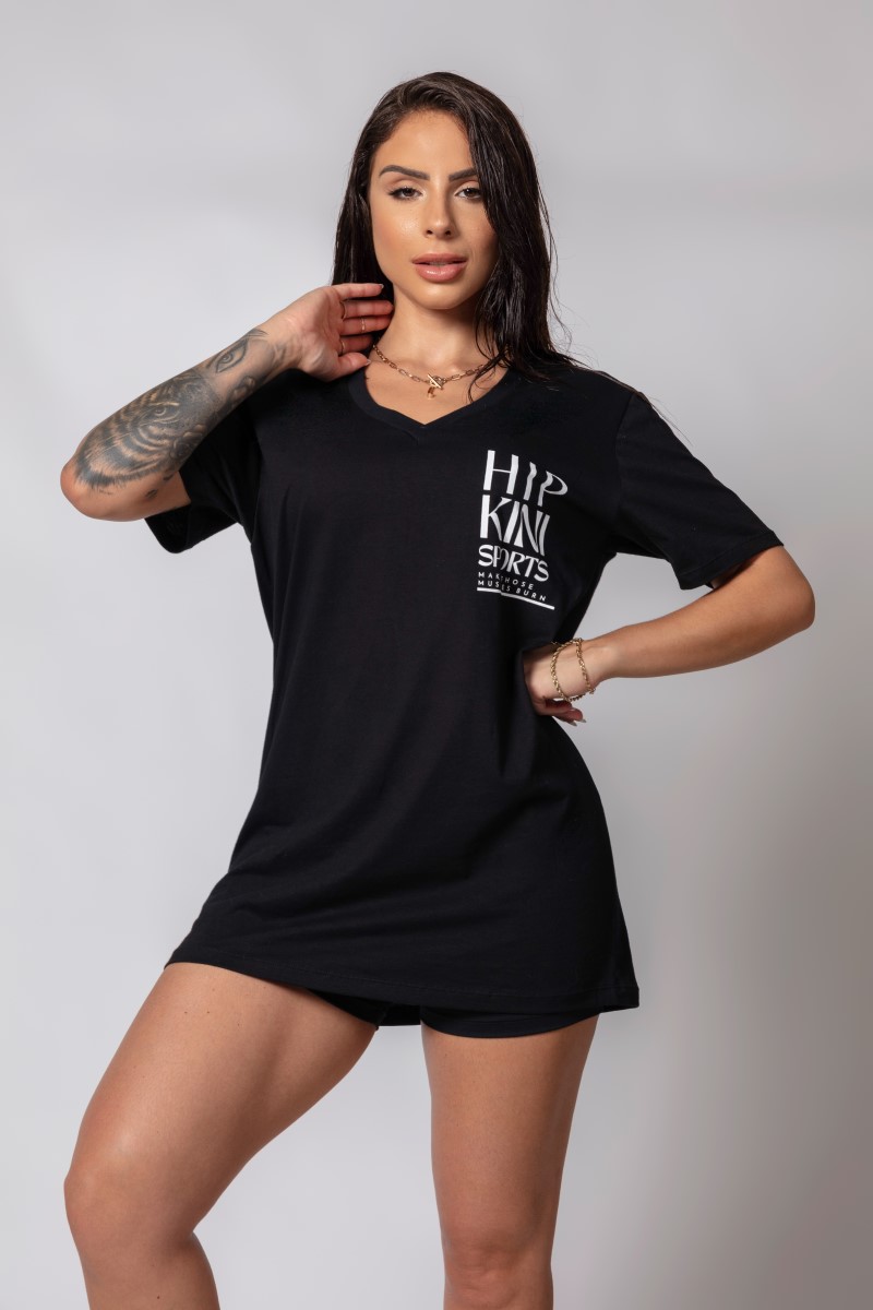 Hipkini - Large T-Shirt Fresh Black - 33330298