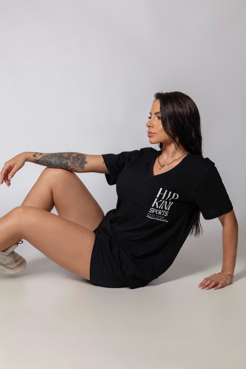 Hipkini - Large T-Shirt Fresh Black - 33330298