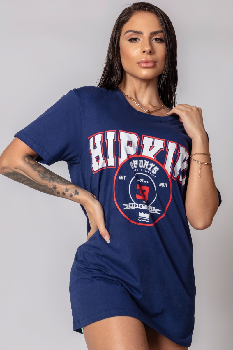 Hipkini - Large T-Shirt Fresh Blue with Silk - 33330305