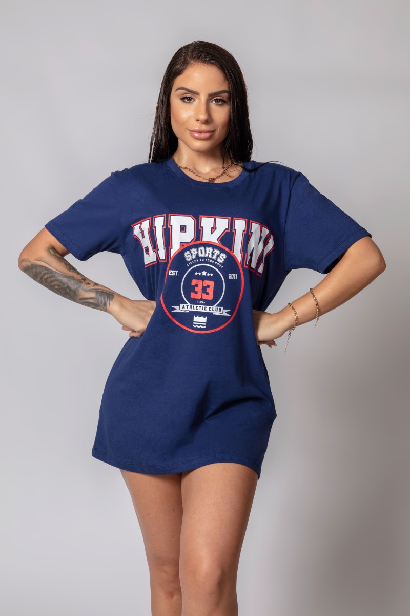 Hipkini - Large T-Shirt Fresh Blue with Silk - 33330305