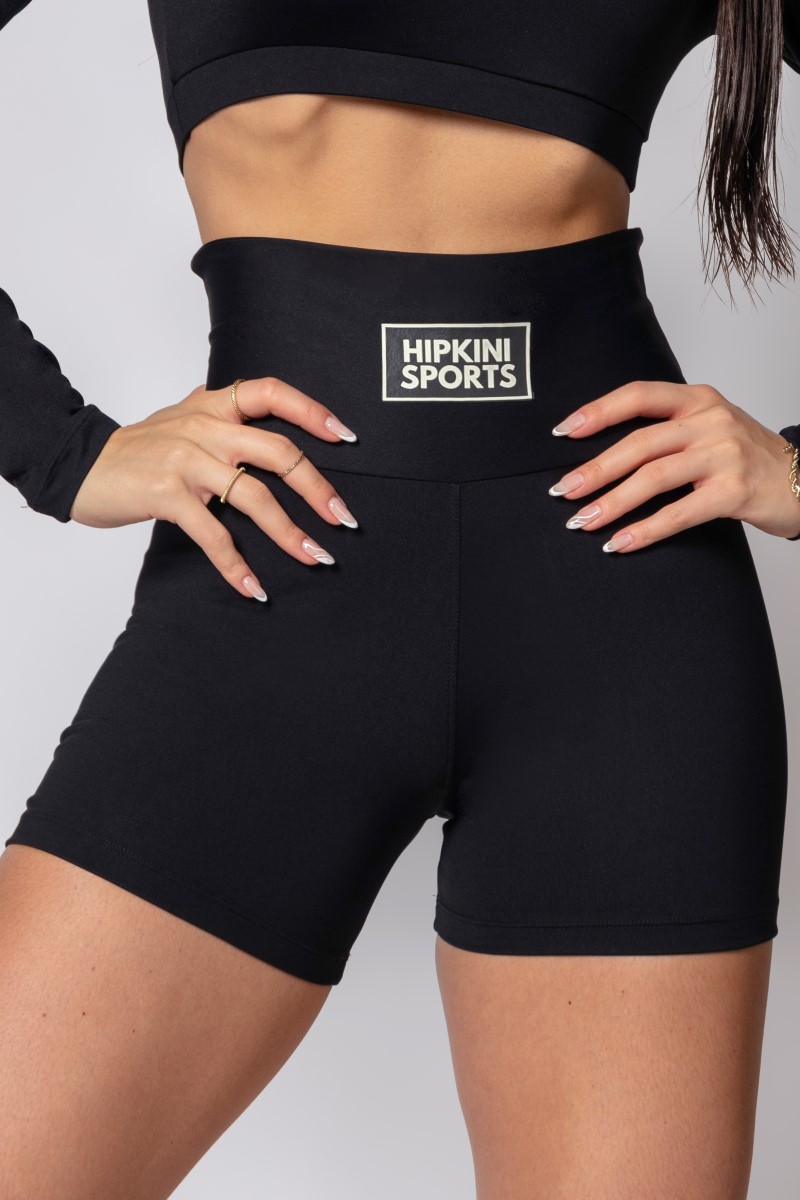 Hipkini - Fresh Black Shorts with Waistband Straps - 33330313