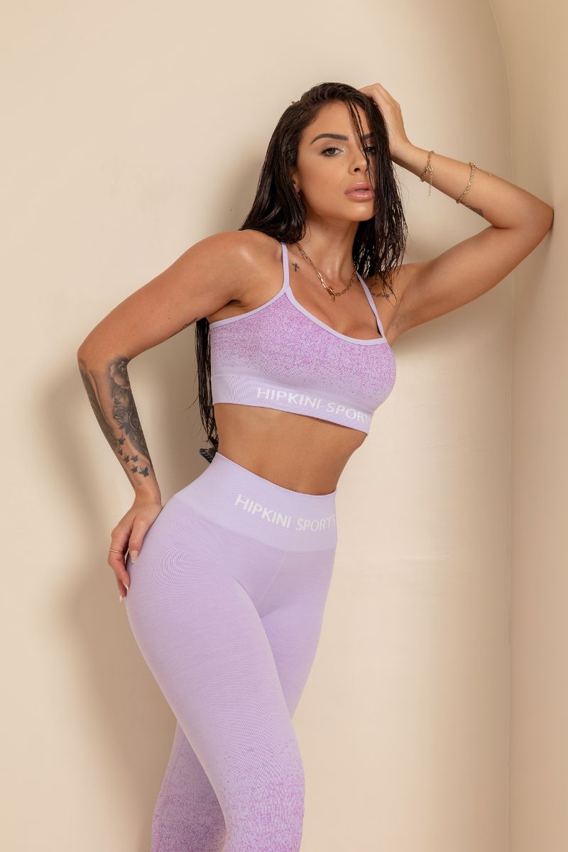 Hipkini - Fresh Seamless Lilac Mixed Legging - 33330327