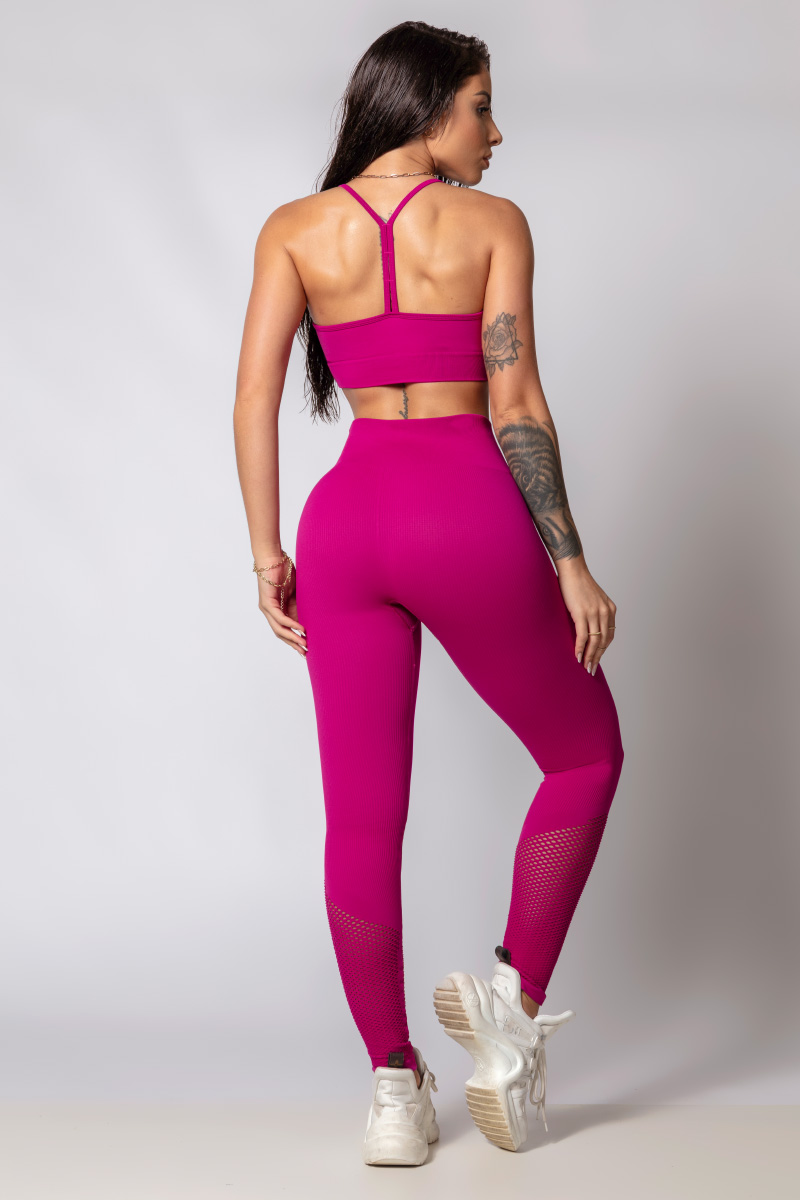 Hipkini - Legging Fresh Seamless Rosa Chok Canelada - 33330330