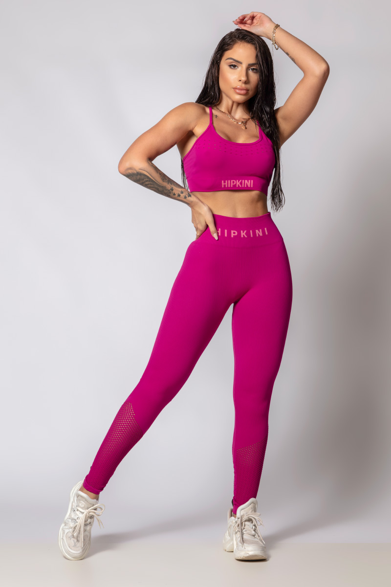 Hipkini - Legging Fresh Seamless Rosa Chok Canelada - 33330330