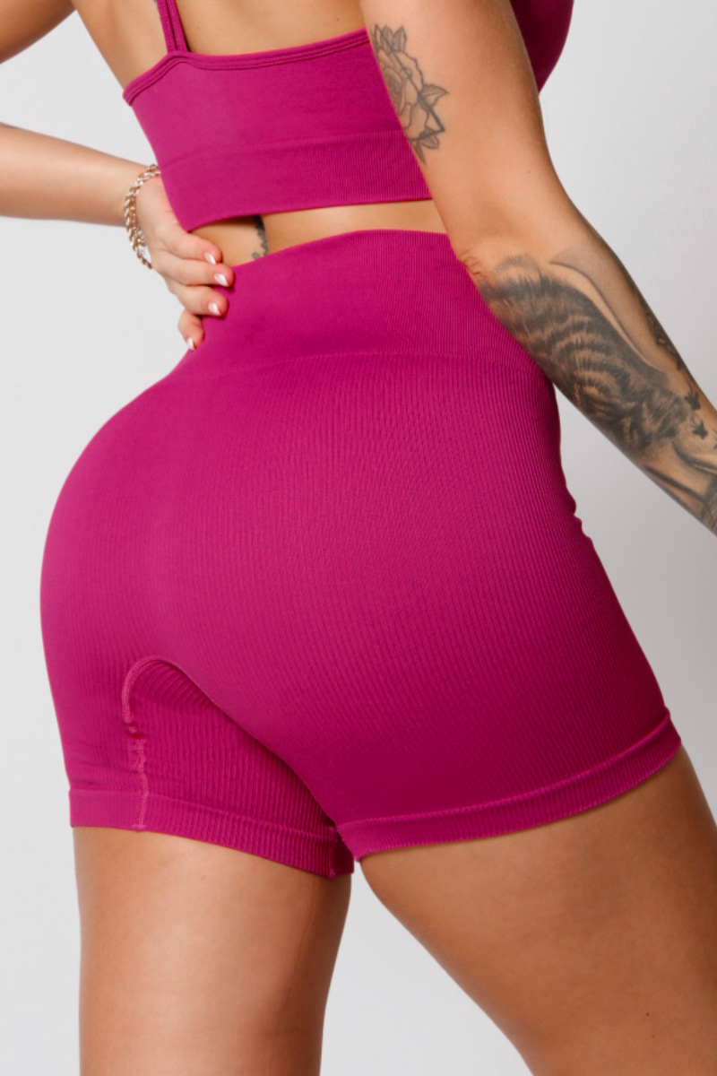 Hipkini - Chok Pink Fresh Seamless Shorts - 33330328