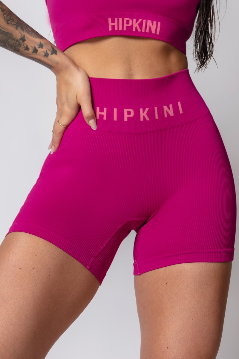 Hipkini - Chok Pink Fresh Seamless Shorts - 33330328