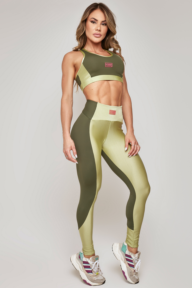 Lets Gym - Legging Elegance Verde - 2207VD